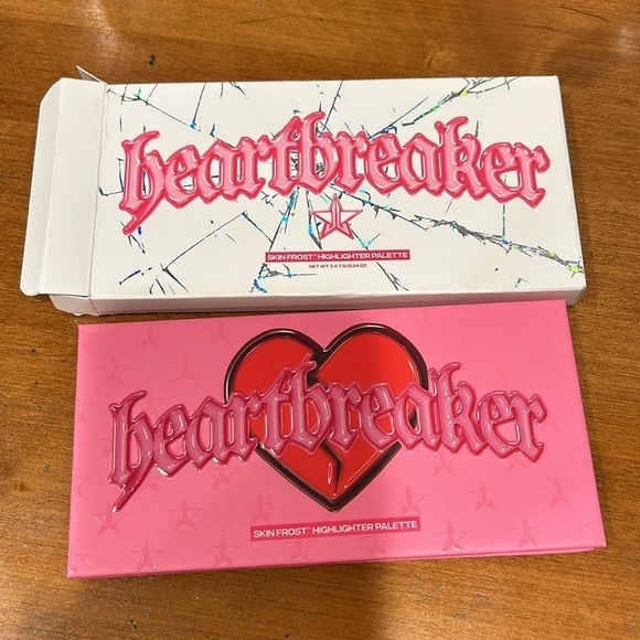 JEFFREE STAR Heart Breaker Skin Frost Highlighter Palette Valentine’s Day - Picture 3 of 6